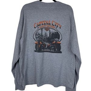Capitol City Madison Wisconsin Rivers Edge Academy of Motorcycling Long Sleeve